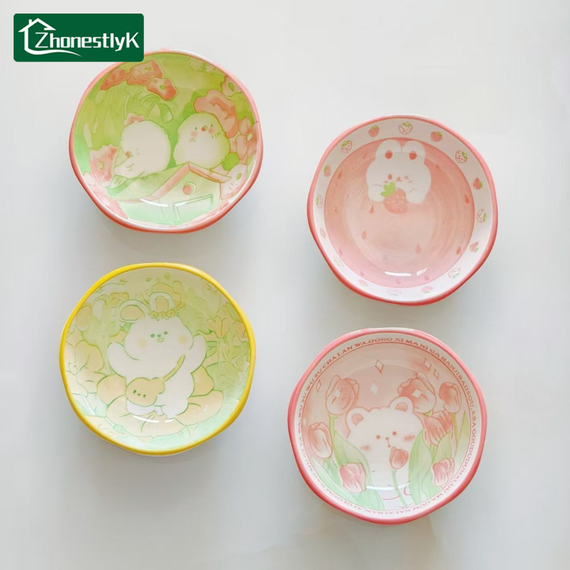 4Pcs Cute Rabbit and Bird Tast - Sauce Dipping Cup recension och pris