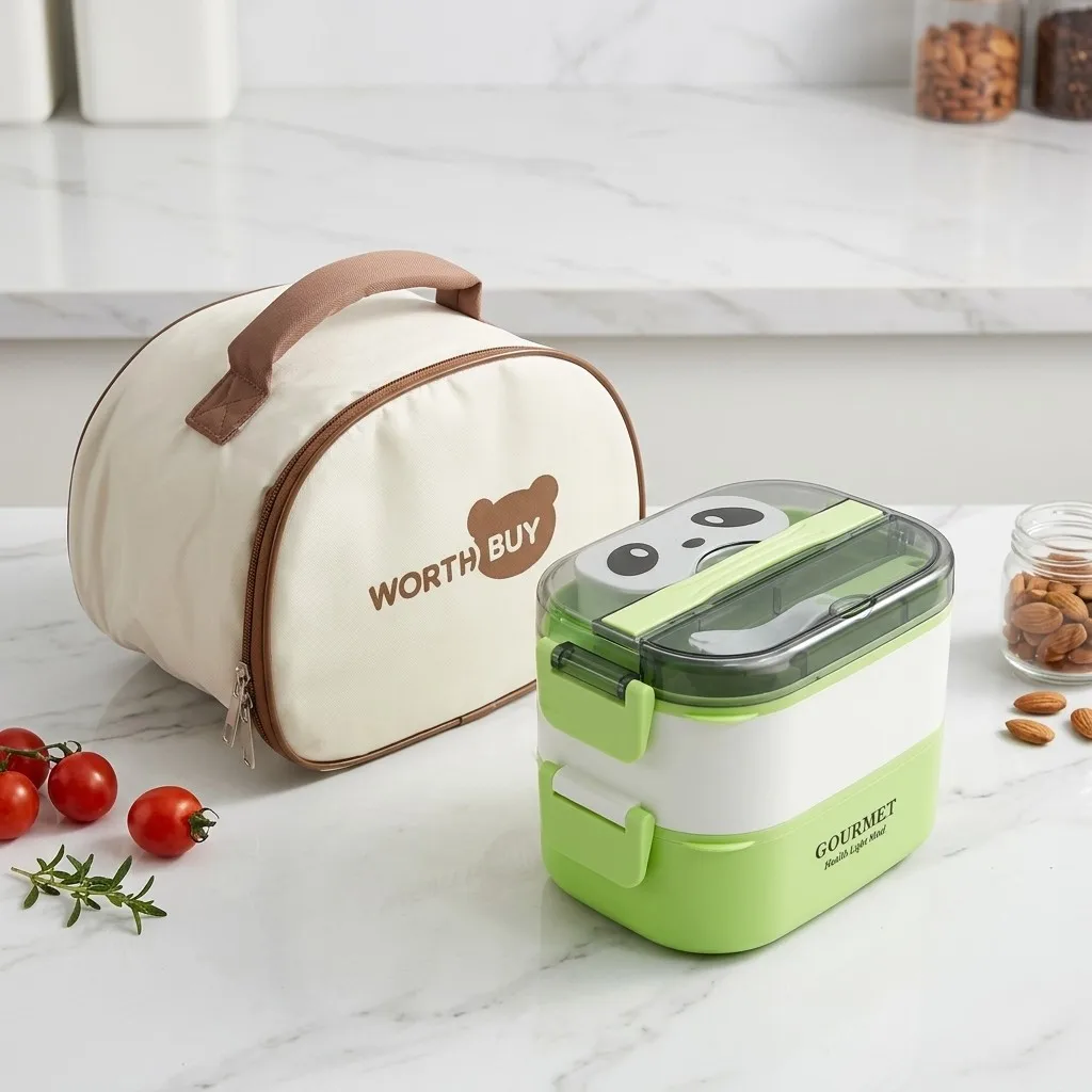 Microwavable Plastic Bento Box - Meal Prep Or Prep Meal recension och pris