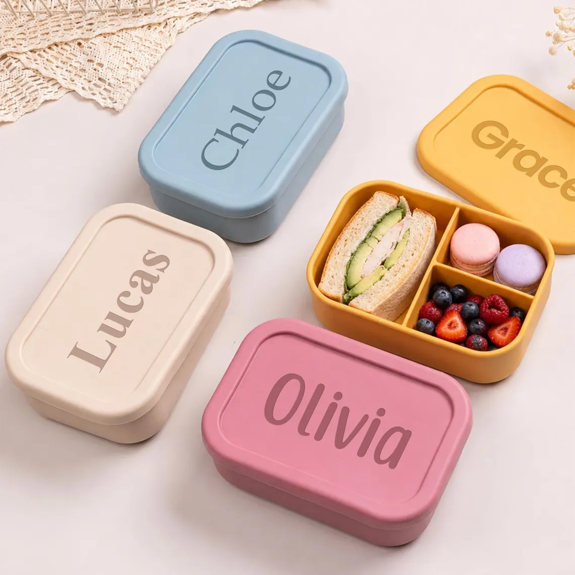 Personalized Kids Lunch Box wi - Meal Prep Bowl recension och pris